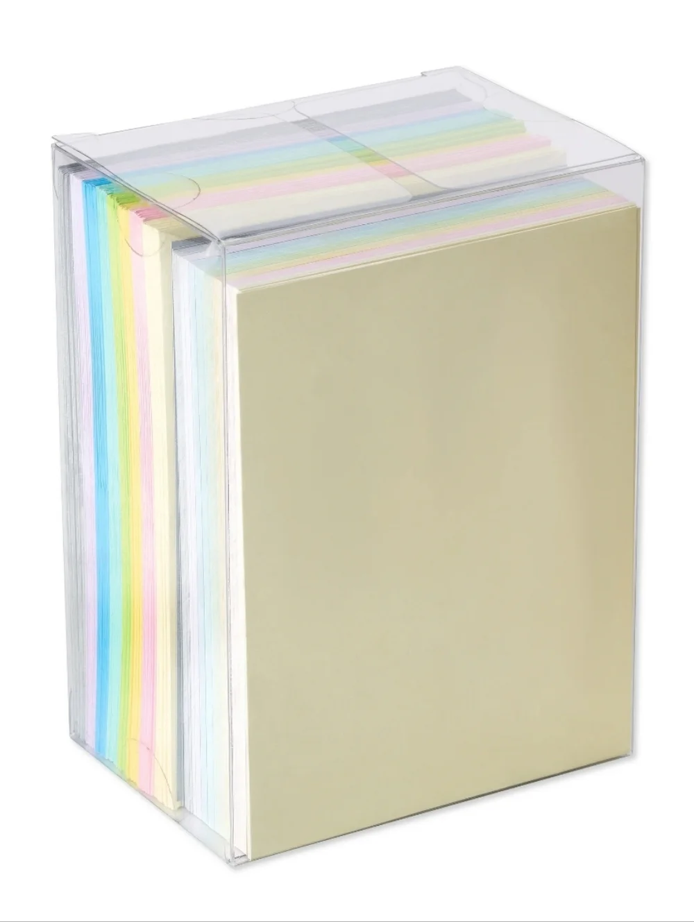 NEW American Greetings Note Cards with Envelopes Set of 100 Pastel Multicolored